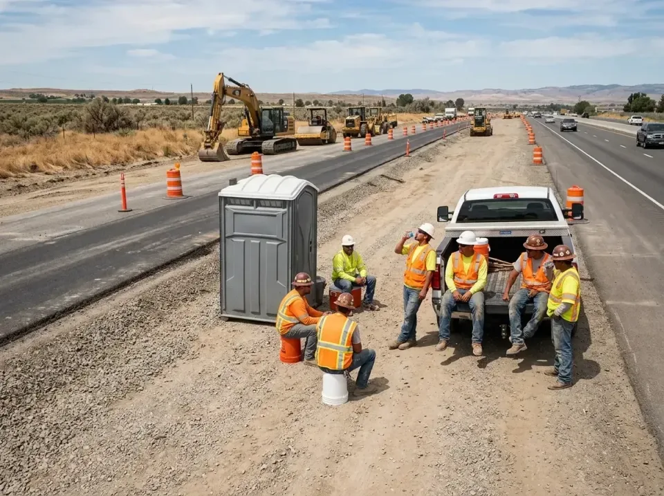 highway-road-construction-crew-007 — frequently asked questions, Porta Potty and Restroom Rentals in Rio Linda, CA